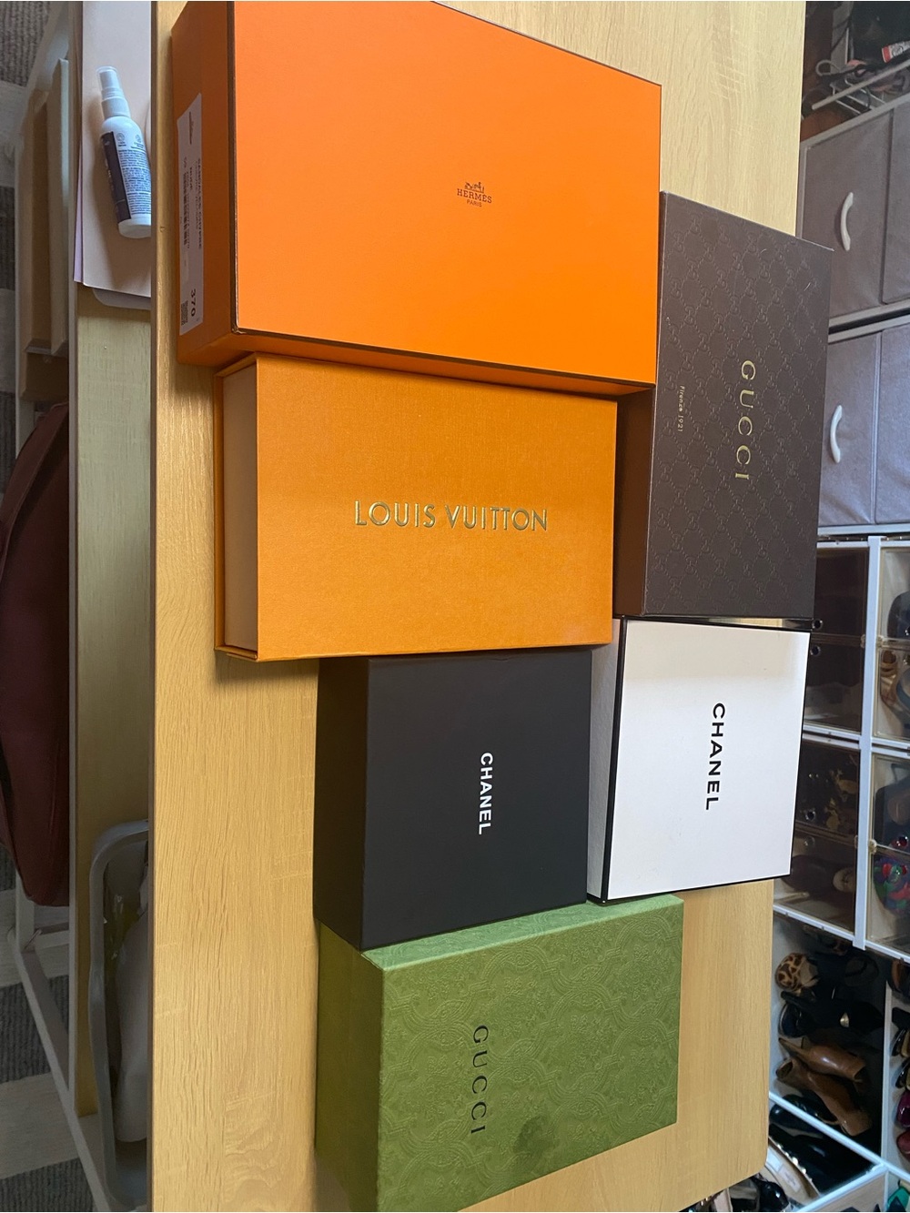 Hermes Orange Designer Storage Box